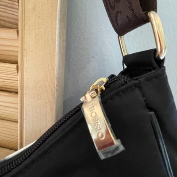 NWT Bosisio Parini Black Italy Design Shoulder/Crossbody Bag Purse Handbag - Picture 6 of 15